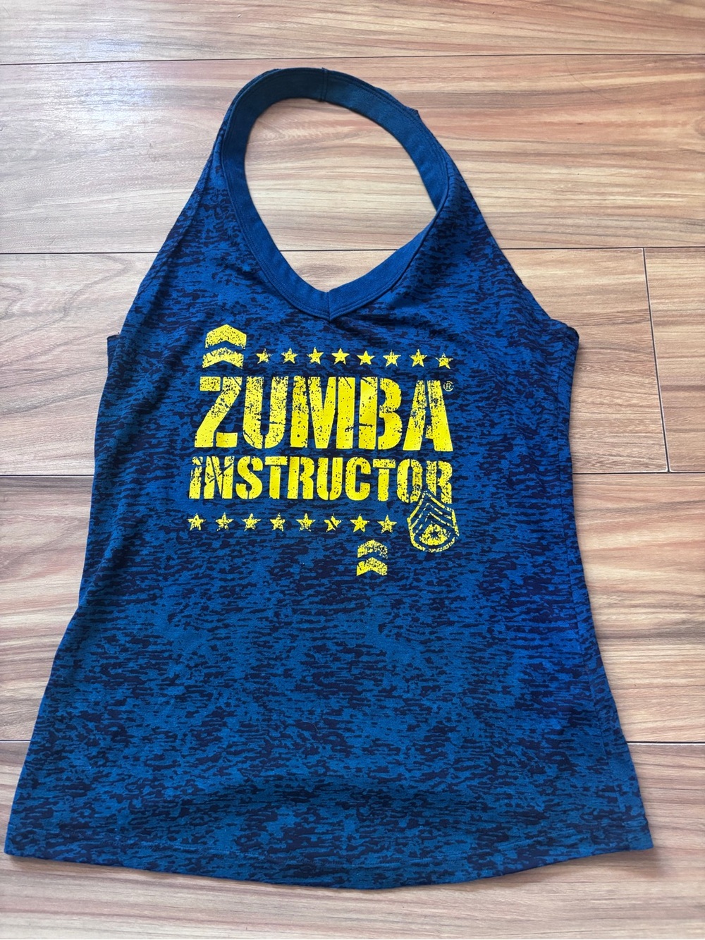 Zumba Fitness Instructor Women's Blue Tank Top size xxl